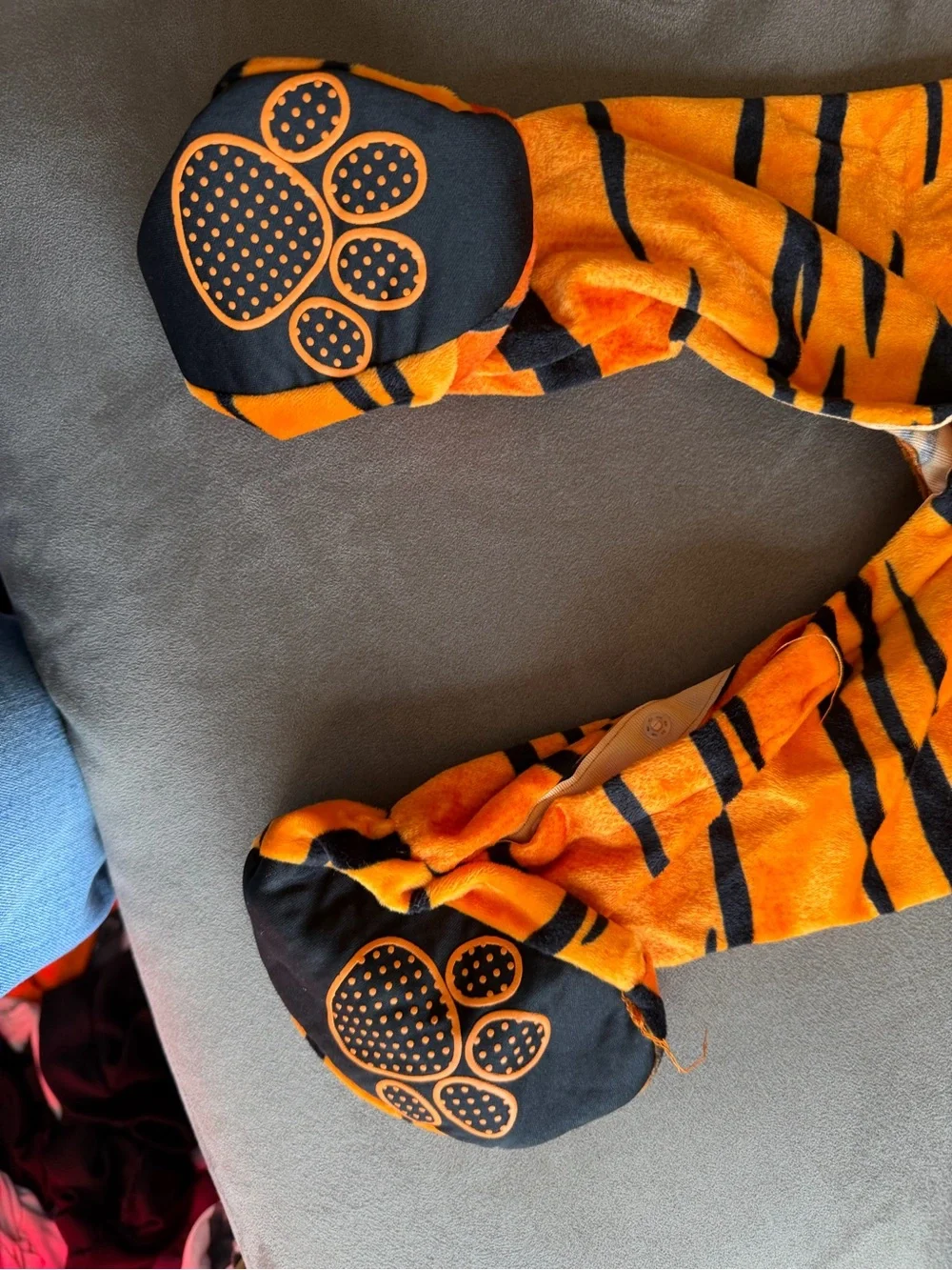 Spirit Orange, Black and Cream Plush Tiger Baby Costume 6-12 month